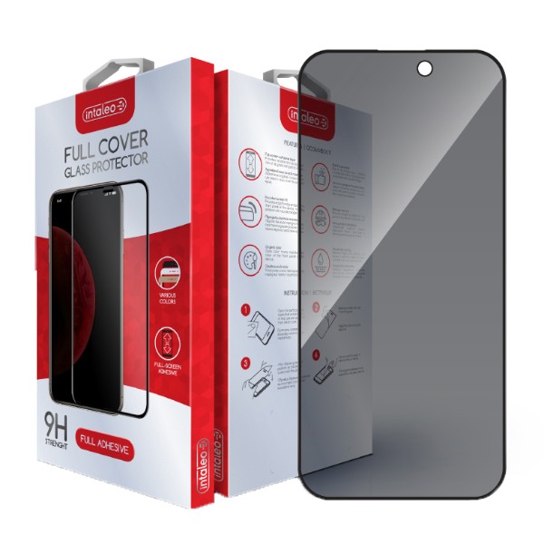 Фото - Защитное стекло для смартфона Intaleo Privacy for Apple iPhone 16 Pro Max Black (1283126607035)